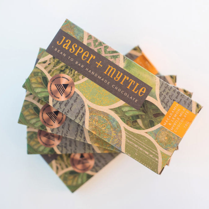 Lemon Myrtle and Macadamia Milk Chocolate (70g)